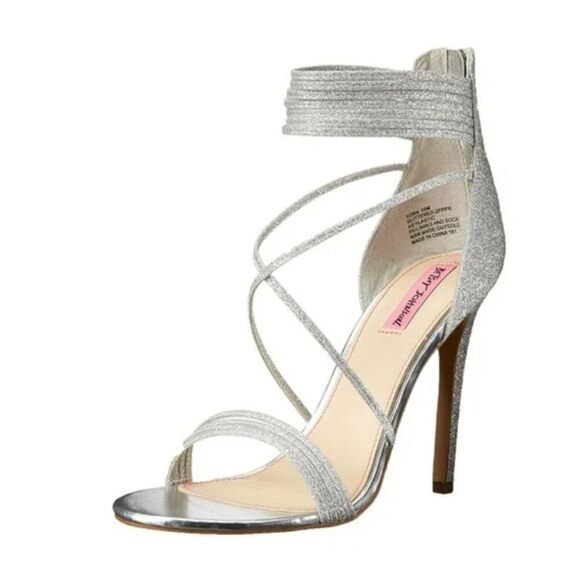 BLUE BY BETSEY JOHNSON WOMEN'S KORA DRESS SANDAL, Silver Glitter - Picture 11 of 16
